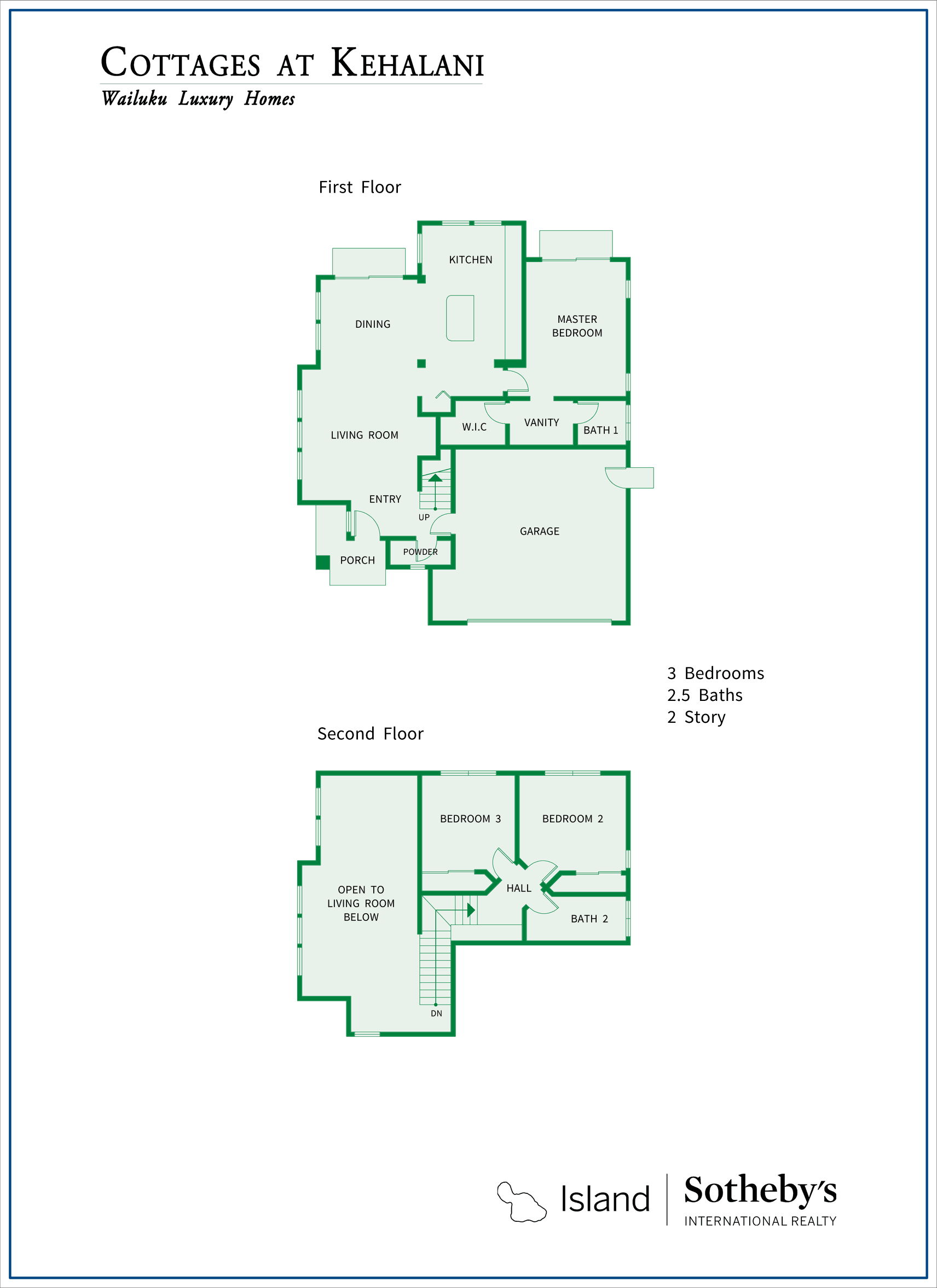 Cottages at Kehalani Floor Plan