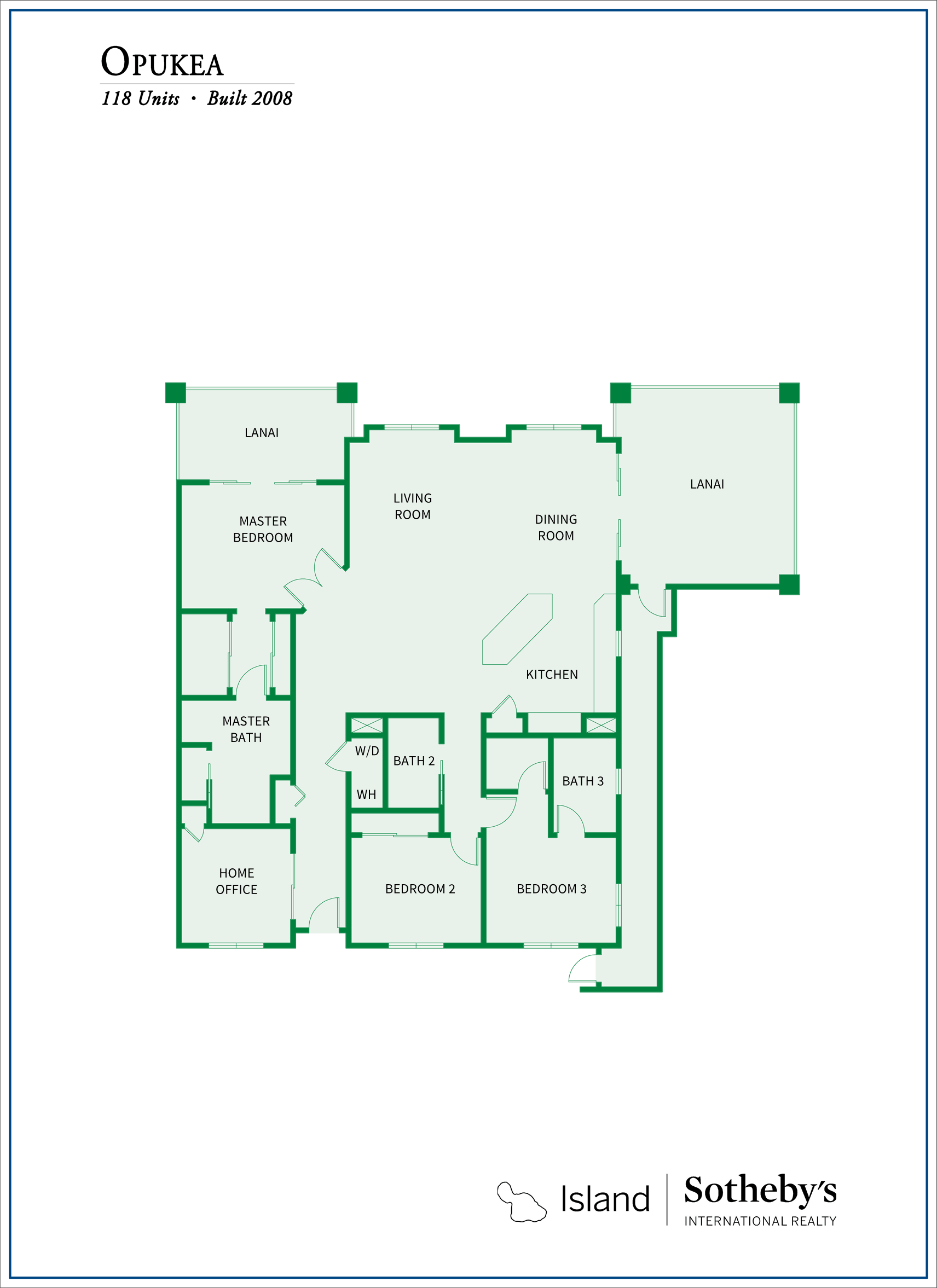 floor plan for opukea lahaina